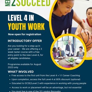 FREE LEVEL 4 IN YOUTH WORK TASTER COURSE